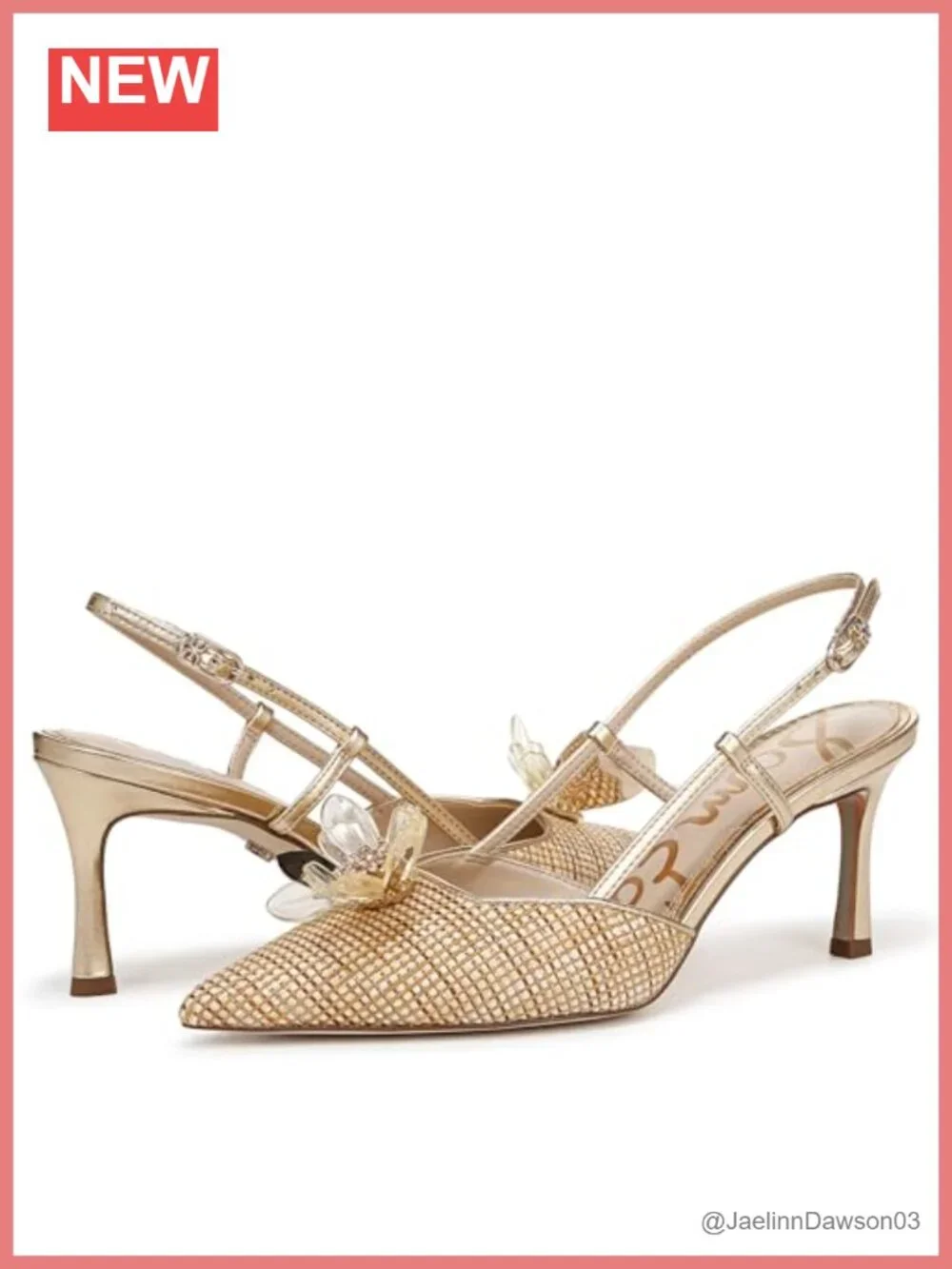 Sam Edelman Mali Floral Slingback Pump PU Heels